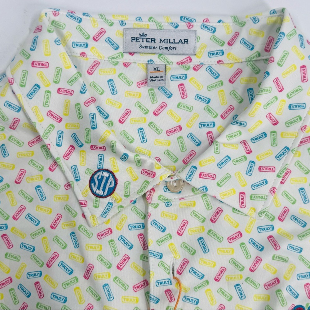 EXCLUSIVE SIP EMBROIDERED COLLAR! Ole Miss Peter Millar "Truly" Polo - XL - NWT